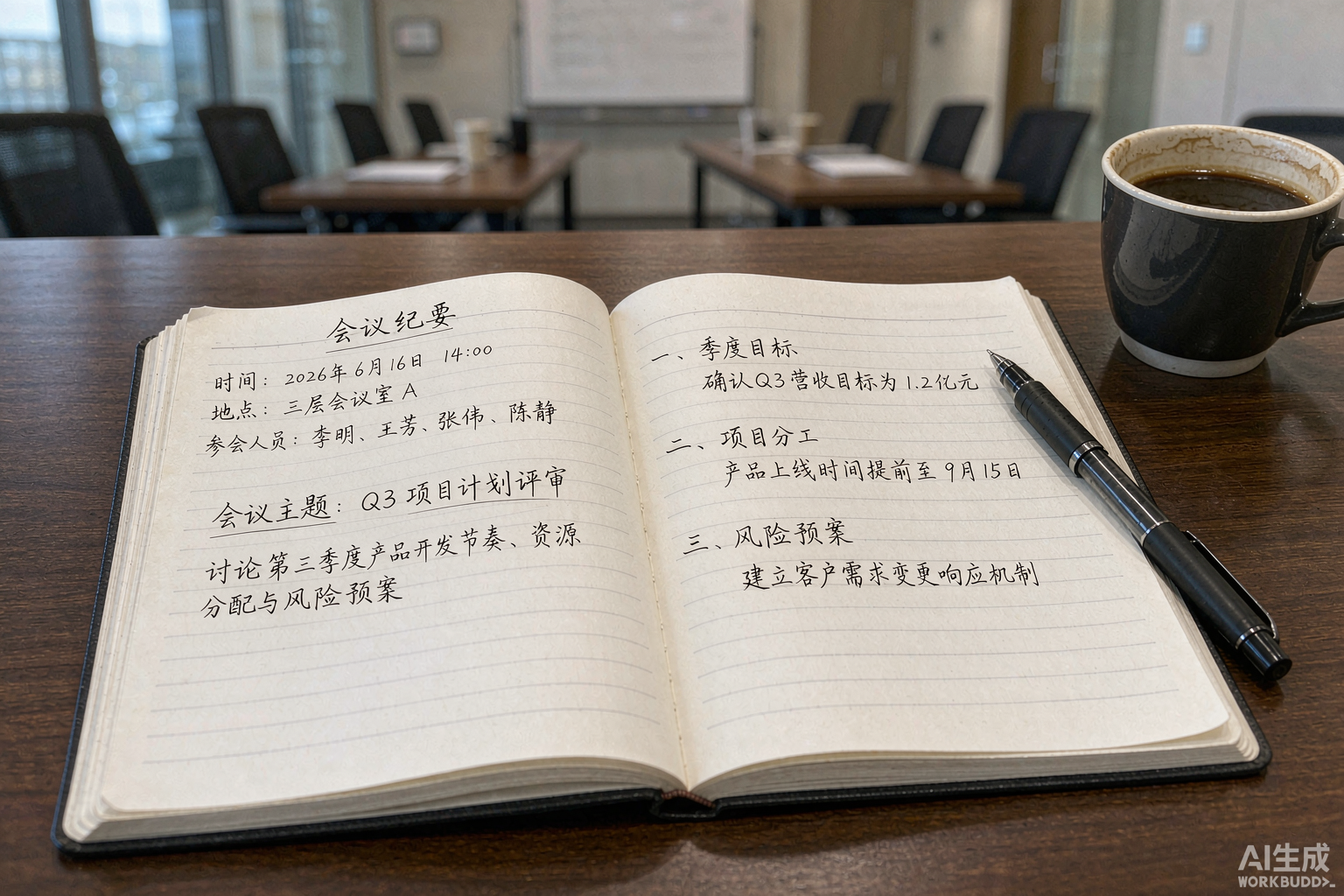 会议纪要 · 季度经营分析会